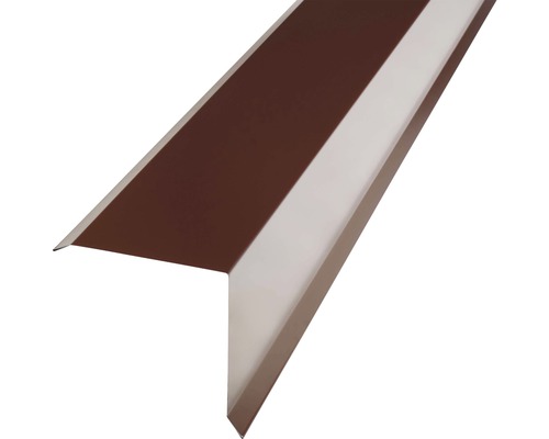 PRECIT Kantenwinkel für Metallziegel Schokoladenbraun RAL 8017 1000 x 95 x 100 mm-0