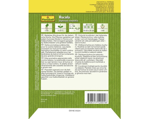 Verpackung Rucola Saatgut von FloraSelf