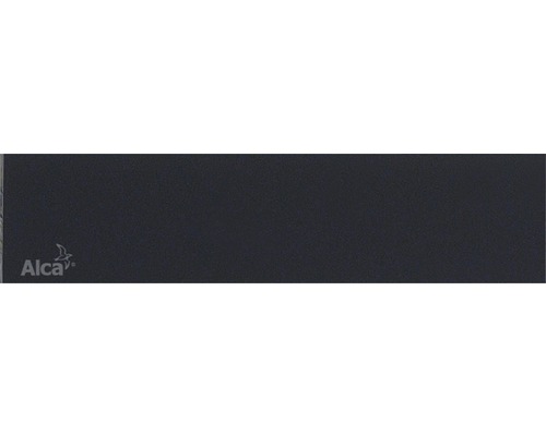 Duschrinnenrost Alca Glas 550x53x25 mm schwarz Alca Logo