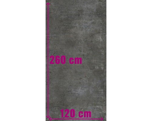 XXL Wand- und Bodenfliese Industrial night anpoliert 120 x 260 x 0,7 cm R10 A-0