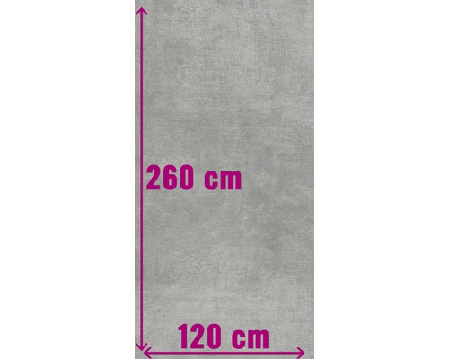 XXL Wand- und Bodenfliese Industrial Steel anpoliert 120 x 260 x 0,7 cm R10 A