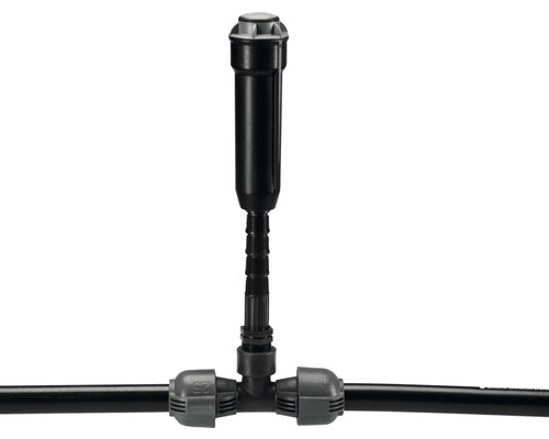 Versenkregner mit T-Stück und Bewässerungsrohr für die Gartenbewässerung