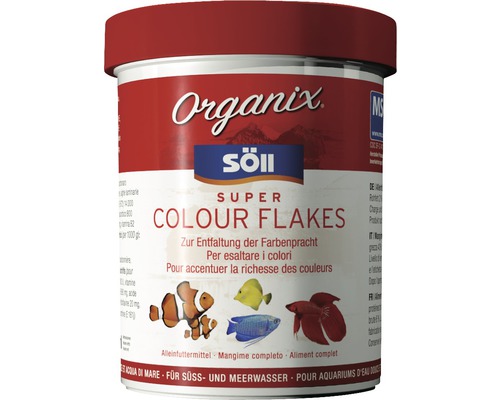 Flockenfutter Söll Organix Super Colour Flakes 270 ml