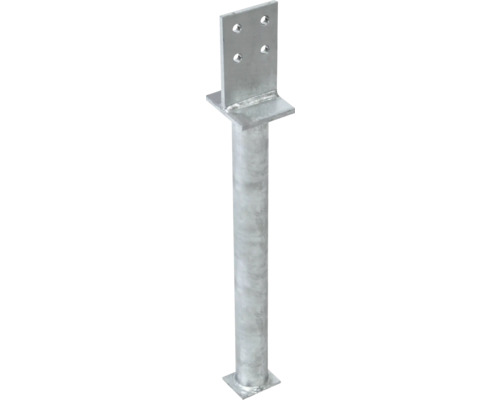 T-Pfostenträger mit Steg zum Einbetonieren 130 x 500 mm feuerverzinkt 1 Stück Pfostenträger aus Stahl für den Außenbereich