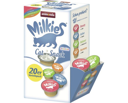Katzensnack animonda Milkies Selektion 20x15 g Animonda Milkies Katzensnack Vorteilspackung mit 20 Portionen