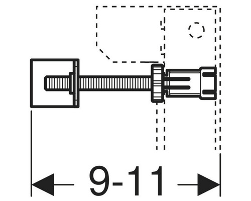 Set Wandanker GEBERIT für Einzelmontage für Duofix WWC mit Sigma UP-SPK 8 cm 111.013.00.1 Set Wandanker GEBERIT für Einzelmontage für Duofix WWC mit Sigma UP-SPK 8 cm 111.013.00.1