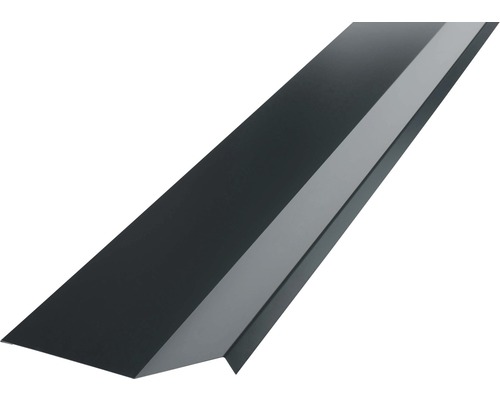PRECIT Kappleiste Anthrazitgrau RAL 7016 1000 mm x 73 mm x 110 mm Trapezblechwinkel für Dacheindeckung