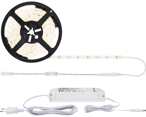 LED Strip Set Weiss 5 m 300 x 5050 LED incl. Netzteil Wasserfest IP67