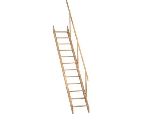 Holztreppe mit Handlauf