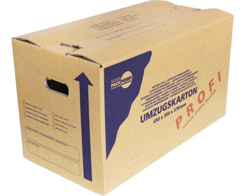 Umzugskarton aus Karton mit den Maßen 650 x 350 x 370 Millimeter