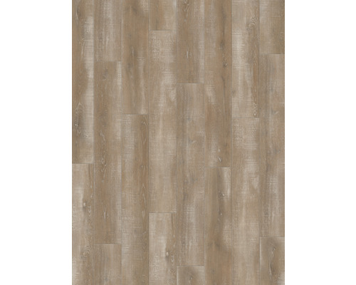 Verlegter Laminatboden in Holzoptik.