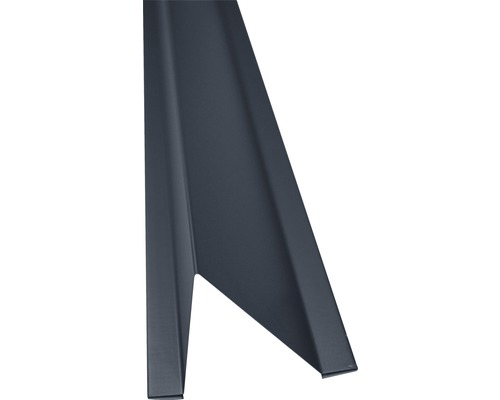 PRECIT Schneestopper Anthrazitgrau RAL 7016 1000 mm x 70 mm x 88 mm Metallisches Montageteil zur Befestigung