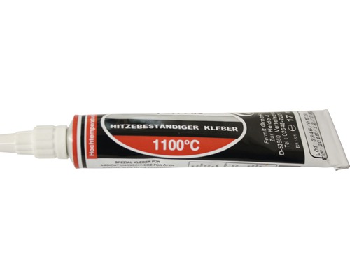 Kleber für Dichtschnur Tube 17ml hitzebeständig bis 1100°C Tube hitzebeständiger Kleber, temperaturbeständig bis 1100 Grad