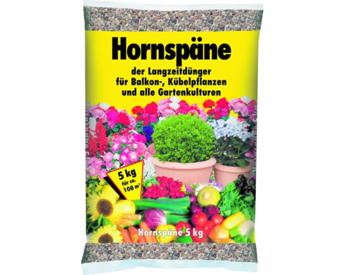 Hornspäne organischer Langzeitdünger Universaldünger 5 kg für ca. 100 m²-0