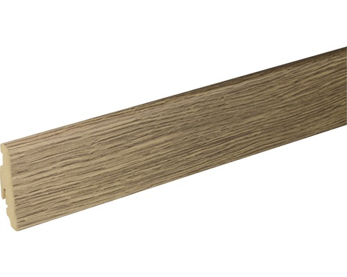 SKANDOR Sockelleiste Touch Oak FU60L 19 x 59 x 2400 mm Sockelleiste mit Holzstruktur