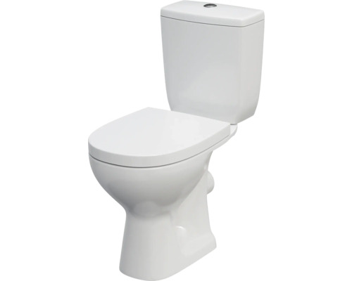 spülrandlose WC-Kombinaton Arteco Abgang waagerecht stehend weiß