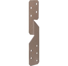 Holzverbinder mit Ausklinkung und Löchern