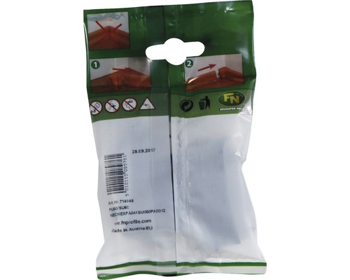 Verpackung einer Holzverbindung mit Montageanleitung