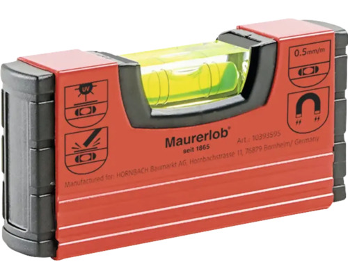 Pocket-Wasserwaage mit Magnet Maurerlob-0