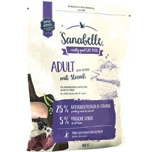 Sanabelle Adult Katzenfutter mit Strauß, 400 Gramm Packung