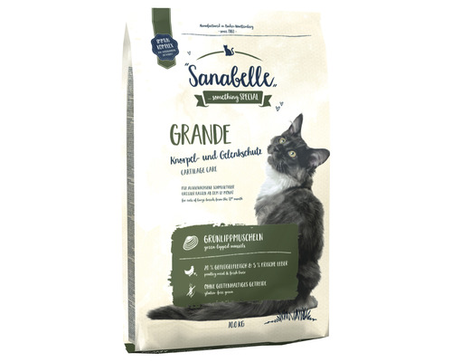 Katzenfutter trocken Sanabelle Grande 10 kg Sanabelle Grande Katzenfutter zur Unterstützung von Knorpel und Gelenken, 10 Kilogramm
