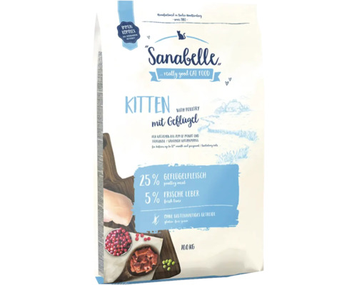 Katzenfutter trocken Bosch Sanabelle Kitten 10 Kg Sanabelle Kitten mit Geflügel Katzenfutter 10 Kilogramm