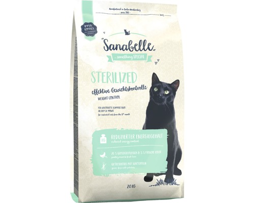 Sanabelle Sterilized Katzenfutter für kastrierte Katzen zur Gewichtskontrolle, 2 Kilogramm