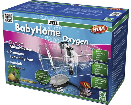 Ablaichkasten JBL BabyHome Oxygen mit Luftpumpe, Luftschlauch, Ausströmerstein-0