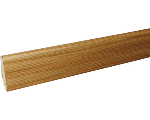 SKANDOR Sockelleiste Natural Pine FU60L 19 x 58 x 2400 mm Holzleiste für Wand- und Bodenabschluss
