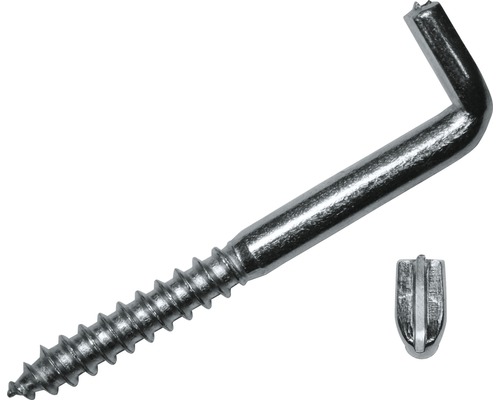 Schraubhaken mit Schlitz 5,8x65 mm 50 Stück Haken mit Schraubgewinde