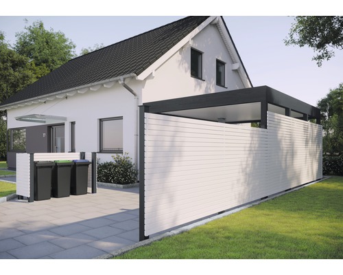 Einzelprofil Osmo Alu-Cladding Rhombus 200 x 6,8 cm weiß