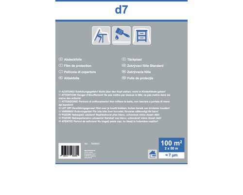 Verpackung einer Abdeckfolie