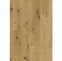Eichenparkett mit natürlichen Holzmerkmalen.