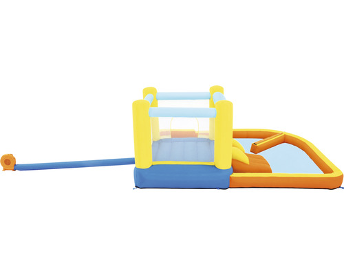 Aufblasbare Hüpfburg mit Rutsche und Pool für den Garten
