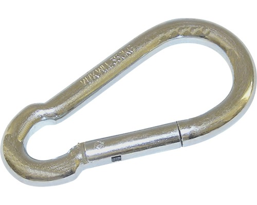 Feuerwehr-Karabiner 6x60 mm galv.verzinkt 20 Stück Karabinerhaken mit Schnapper