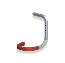 Metall-Wandhaken mit roter Gummierung