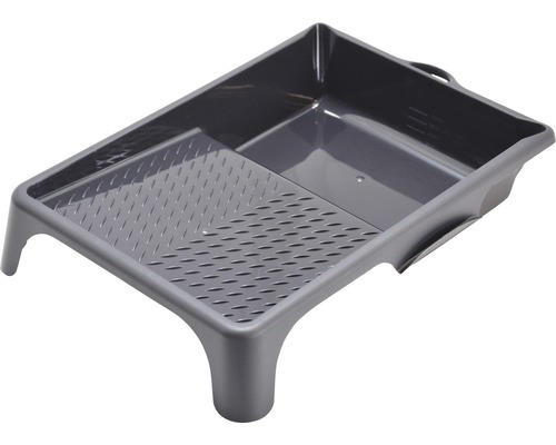 Farbwanne Kunststoff schwarz 24x32 cm Farbschale mit Abstreifgitter für Farbroller