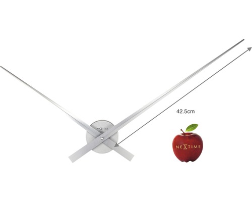 Nextime Logo und eine Uhr mit einer Länge von 42,5 cm