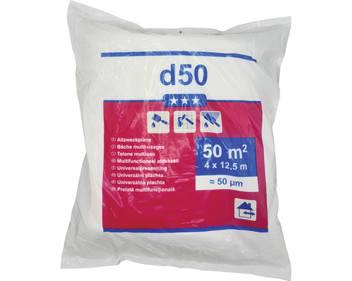 Mehrzweckplane, 50 Quadratmeter, verpackt
