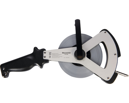 Bandmaß mit 50 Meter Bandlänge und Griff