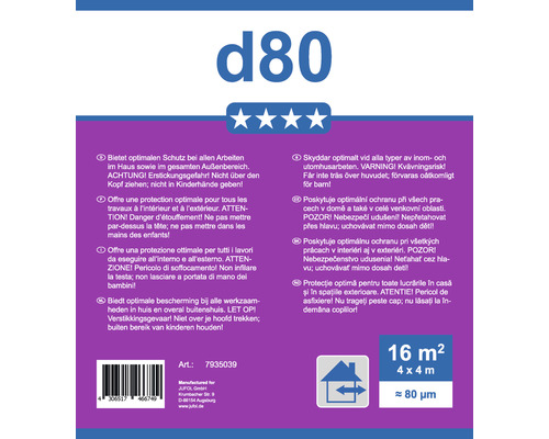 Jufol d80 provides optimal protection for all indoor and outdoor work.