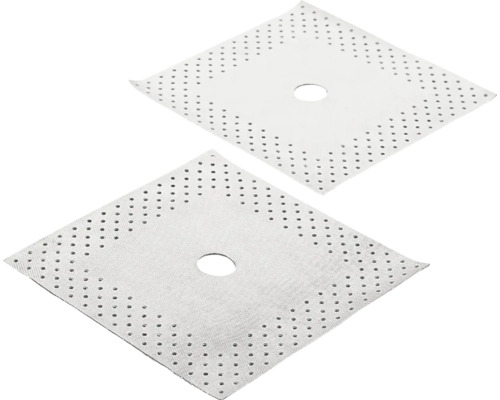 Manschetten für Rohrdurchbruch JACKOBOARD® Pack = 2 St Zwei quadratische Putzträgerplatten mit Loch und Perforation