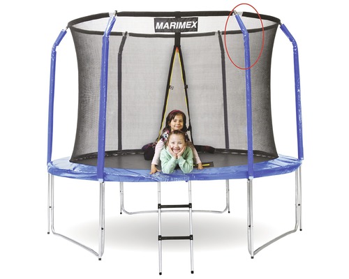 Stange Sicherheitsnetz oben Ersatzteil für Trampolin Marimex Ø 305 cm Art. 5492906 Trampolin mit Sicherheitsnetz und Leiter sowie zwei Kindern
