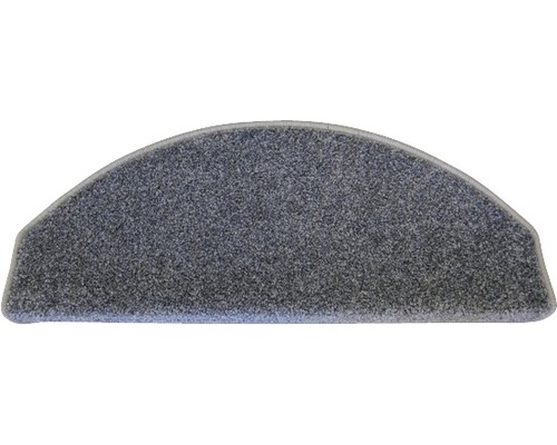 Stufenmatte Mount Twist halbrund grau 23,5x65x4,5 cm Halbkreisförmige Treppenstufe aus Textil