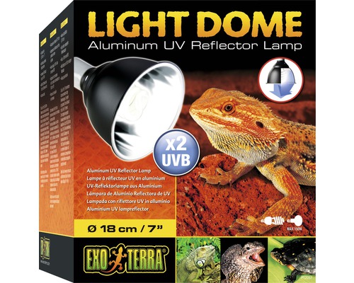 UV-Reflektorlampe Exo Terra Aluminium groß, 18 cm