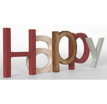 Dekobuchstaben Happy Schriftzug