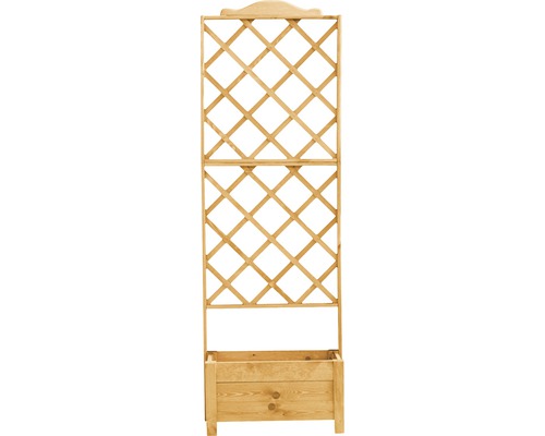Pflanzkübel mit Spalier „Botanica“ aus Holz 32 x 210 x 69 cm braun Holz Pflanzkasten mit Rankgitter