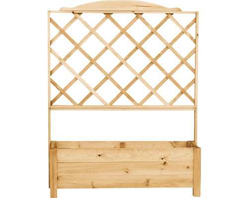 Pflanzkübel mit Spalier „Botanica“ aus Holz 110 x 32 x 140 cm braun Holzpflanzkasten mit Rankgitter