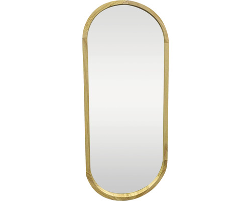 Spiegel oval Holz 37x97