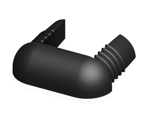 Alfer coaxis®-Abschlusskappe, B 3,55 x H 1,1 x T 0,95 cm, Kunststoff schwarz, 2 Stück